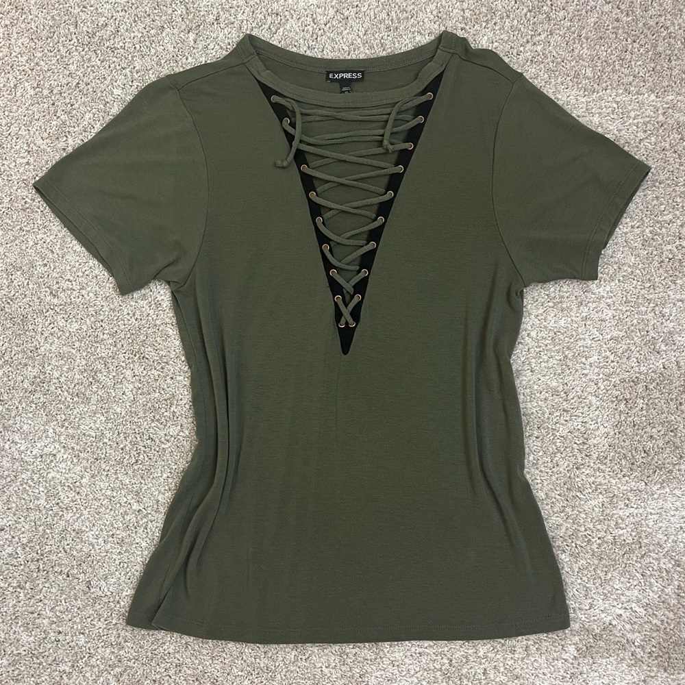 Express Lace Up Tee
